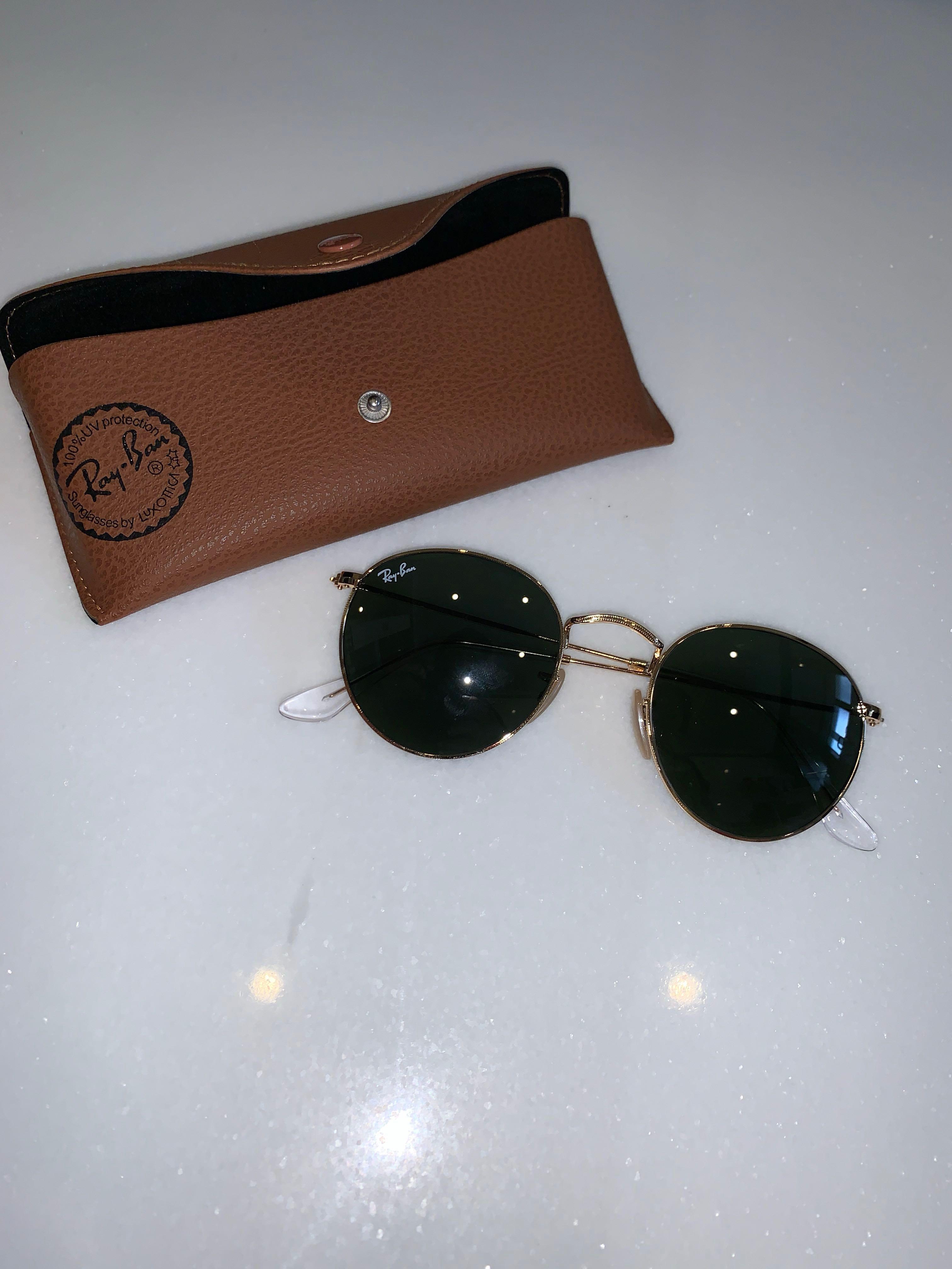 ray ban round folding classic
