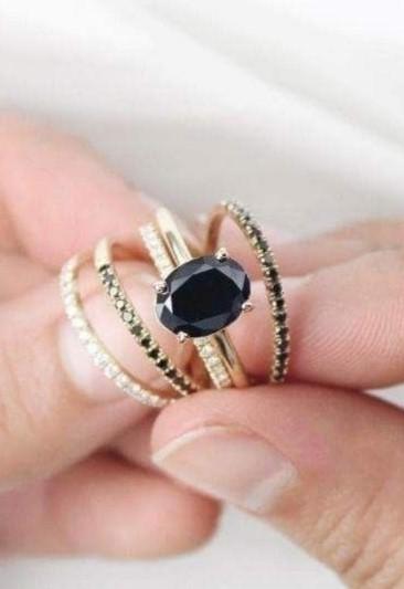 Real Black Diamond Engagement Ring (Category: Luxury Accessories) located in Manila. Submitted by lynsantosmarcos (Listing ID 230085462, Image 2). Description: Custom handmade jewelry Real black diamond engagement ring Real diamonds 14k or 18k gold Yellowgold Whitegold Rosegold We accept layaway For sure clients 50% downpayment thru bank transfer Like and share our FB Page@ Meraki Custom Hand-made Jewelry.