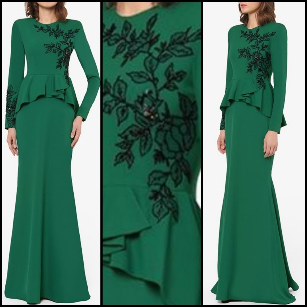 Rent Jovian Mandagie Emerald Green Dress Women S Fashion Muslim Fashion Dresses On Carousell
