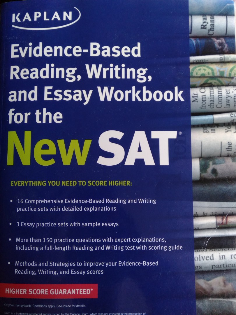 SAT EvidenceBased Reading, Writing and Essay Workbook by Kaplan, Hobbies & Toys, Books