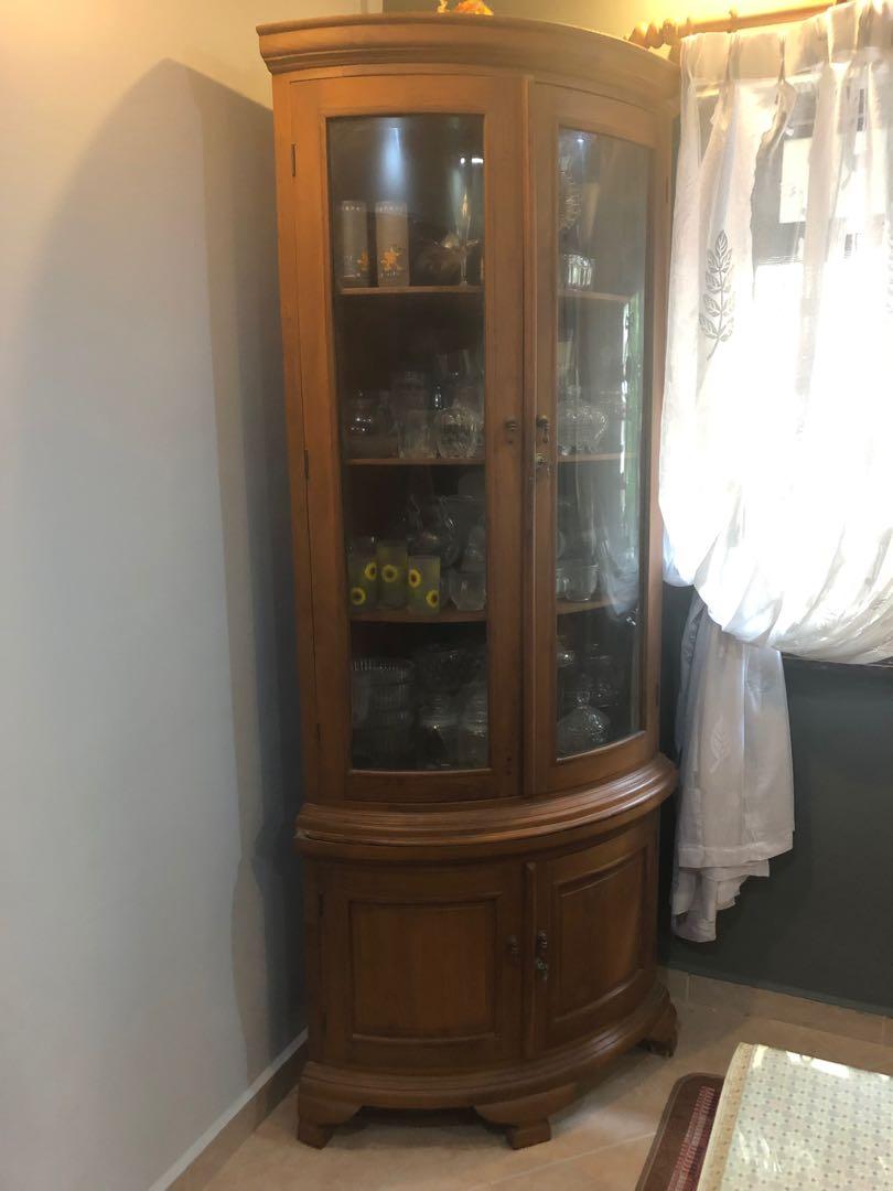 Solid Wood Corner Wardrobe Furniture Others On Carousell