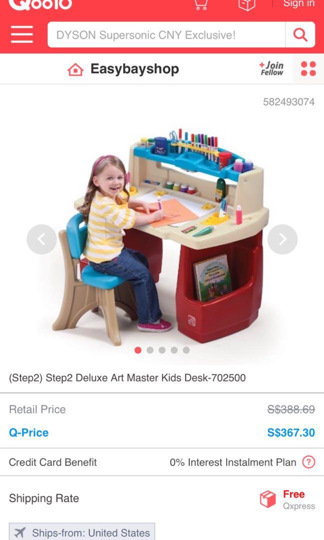 Step2 Deluxe Art Master Kids Desk Letting It Go Babies Step2 Deluxe Art Master Kids Desk