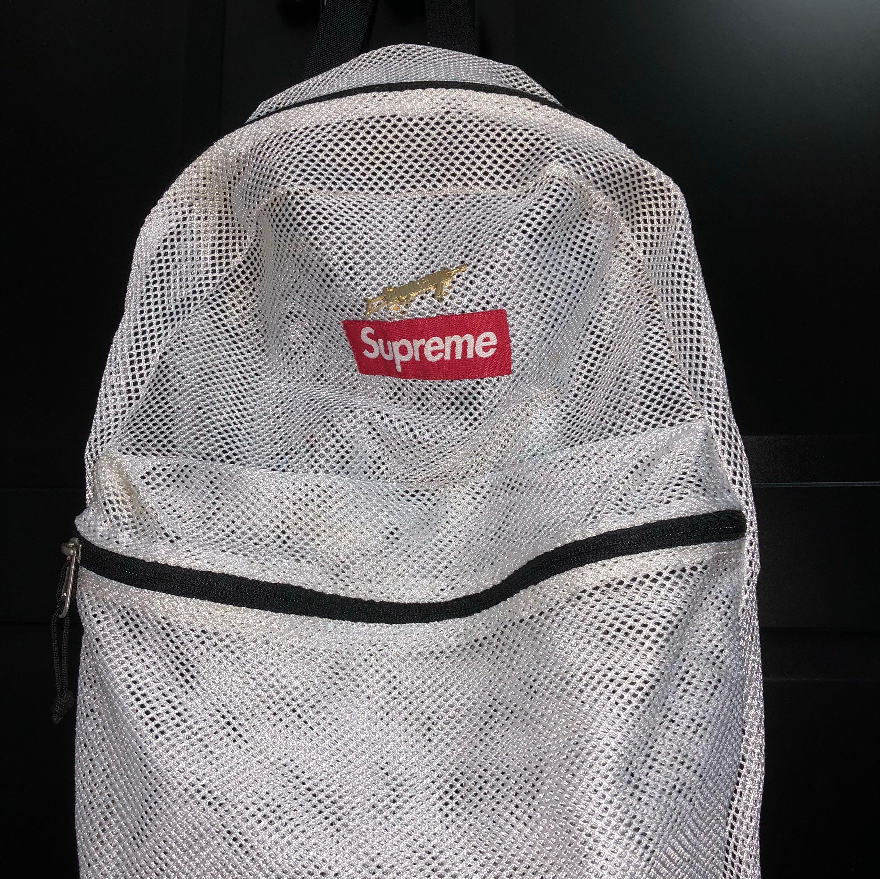 Supreme Box Logo Mesh Backpack - SS16, Men's Fashion, Bags