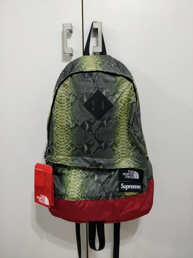 Supreme x The North Face Snakeskin Day Pack Green (Back Pack)