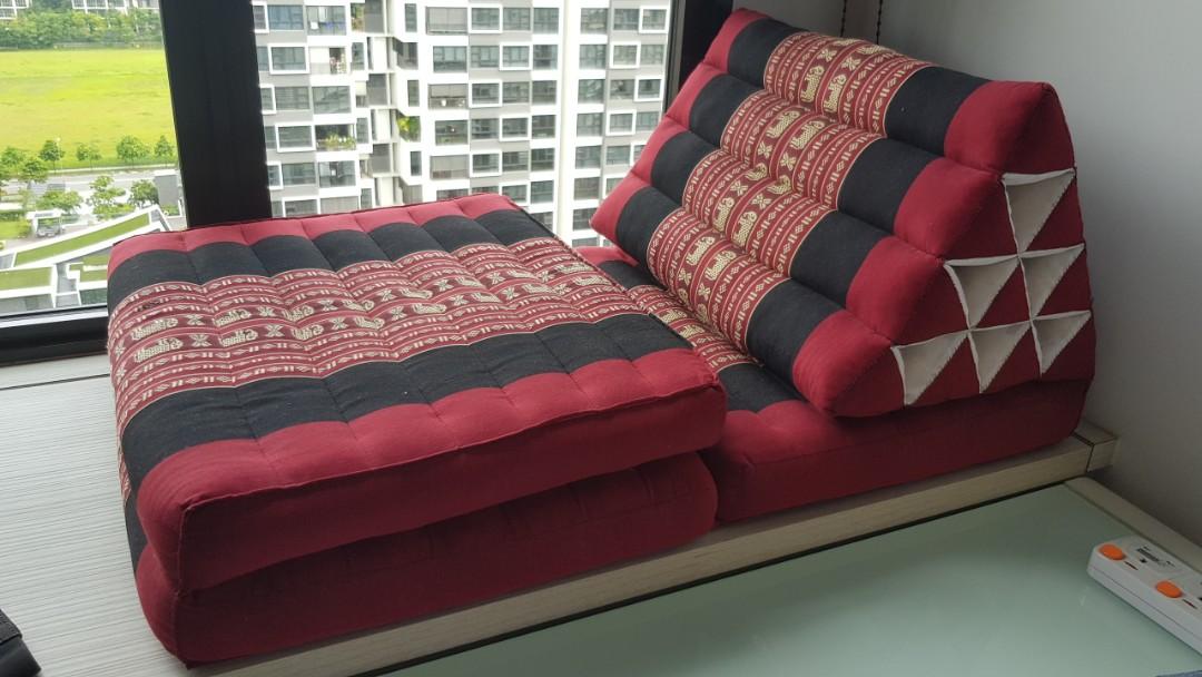 Thai Triangle Pillow Mattress 3 Fold Furniture Others On Carousell