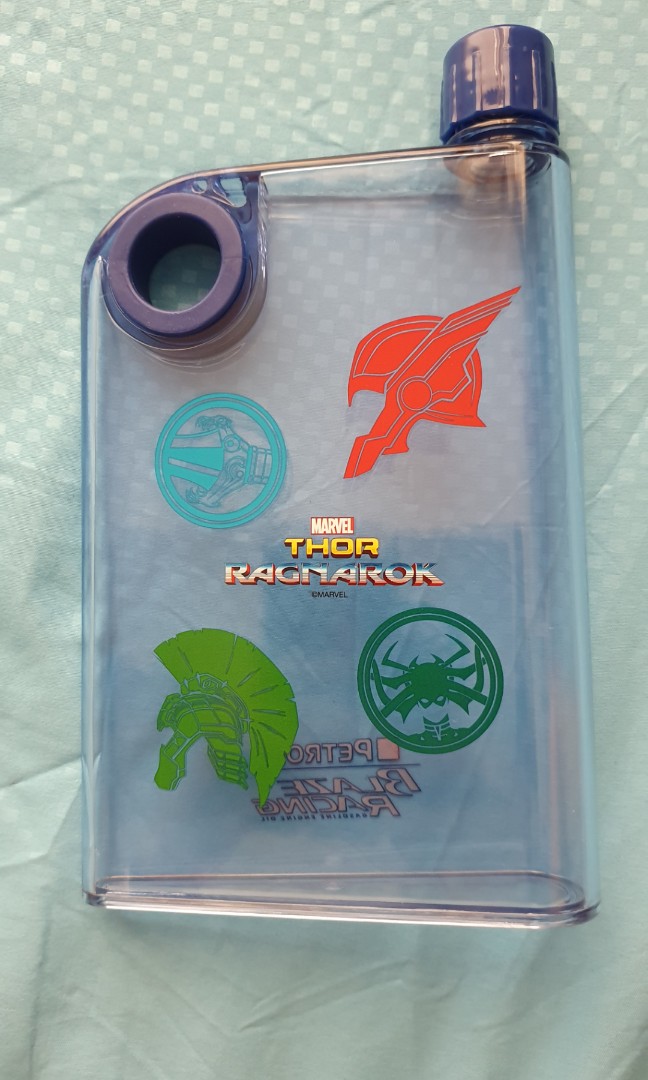 Thor Ragnarok Flat Water Bottle, Furniture & Home Living, Kitchenware & Tableware, Water Bottles