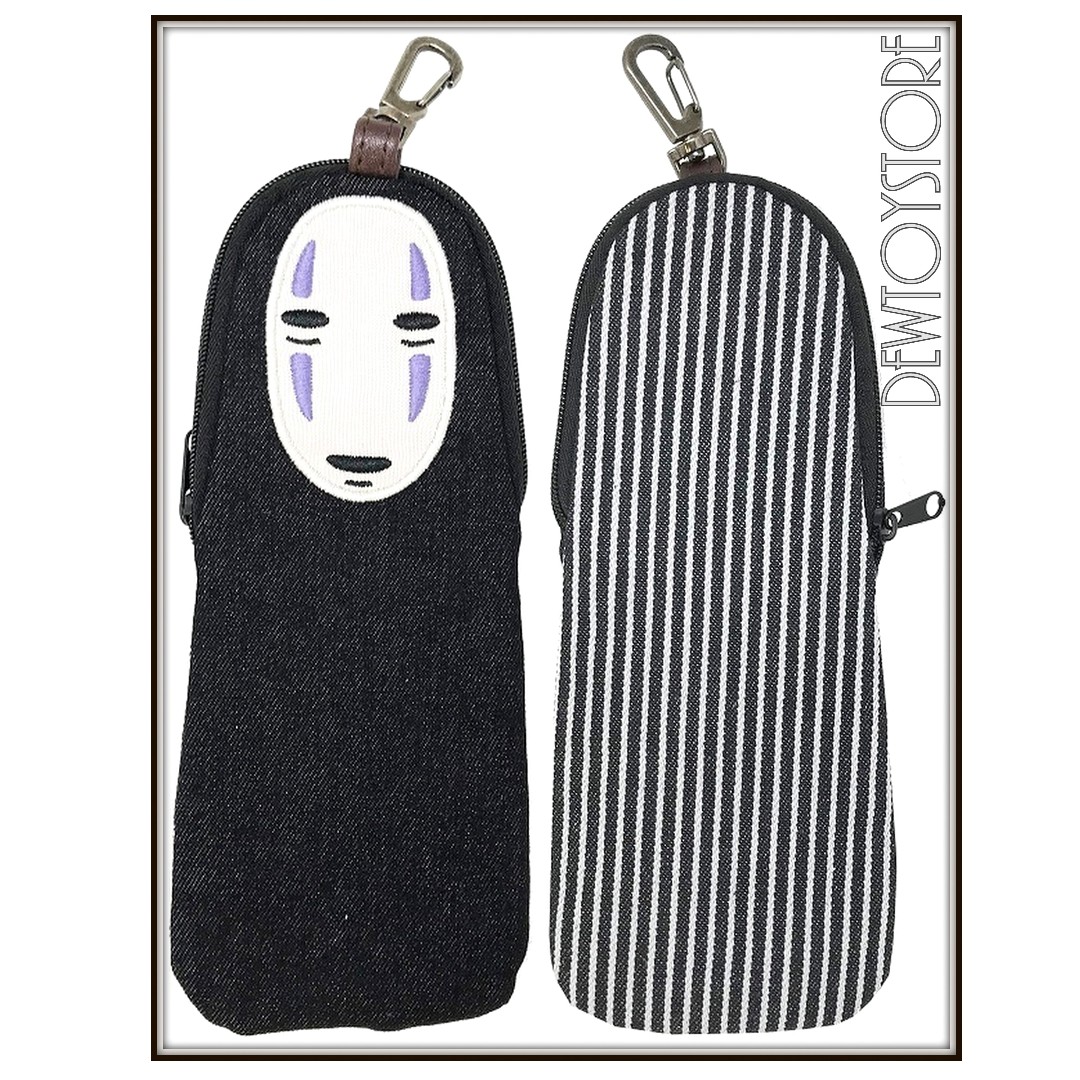 Urgent Pre Order Ensky Studio Ghibli Spirited Away Kaonashi No Face Denim Pouch Bag Luxury Bags Wallets On Carousell