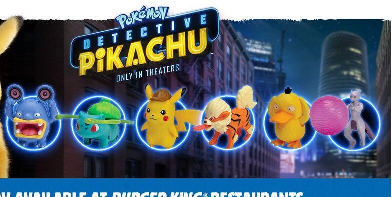 detective pikachu toys burger king