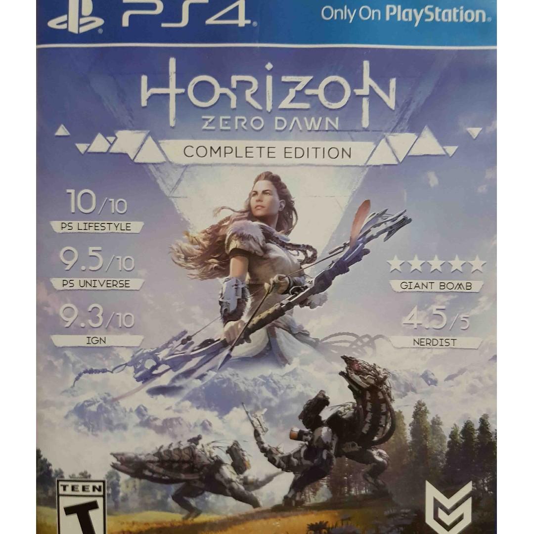 Used Playstation 4 Ps4 Horizon Zero Dawn Complete Edition