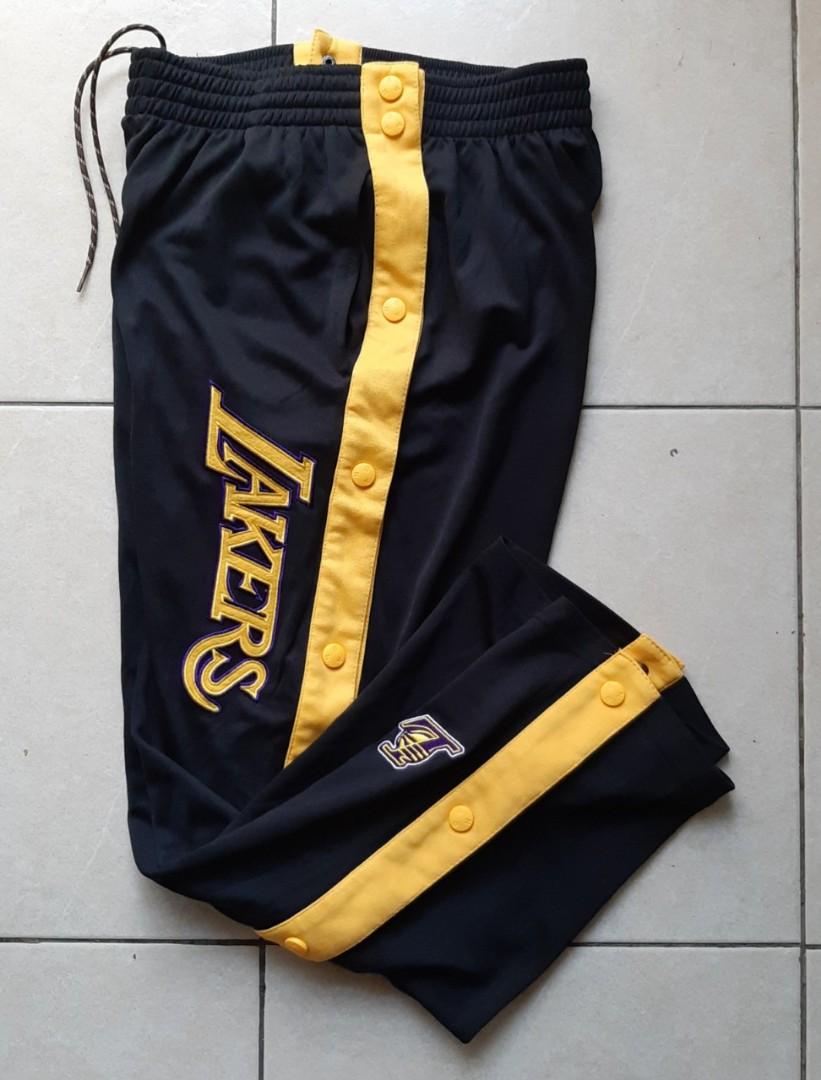 Vintage Nba Lakers Warm Up Track Pants Men S Fashion Activewear On Carousell