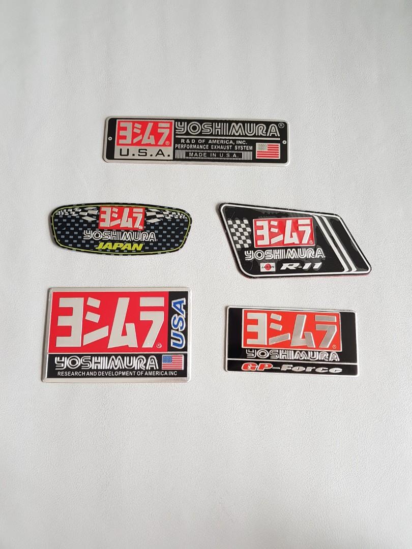 Yoshimura metallic exhaust decal, Motorcycles, Motorcycle Accessories