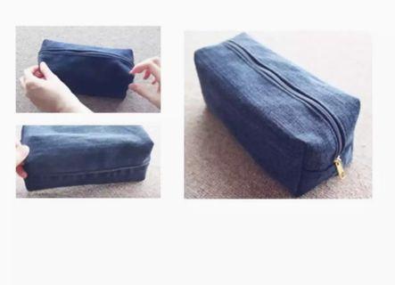 Denim Pouch Customized 200php