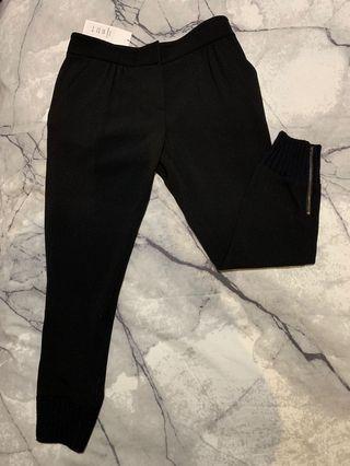 BRAND NEW BNWT Diane von Furstenberg Black Knit Jogger Pants - Size US4 / Small