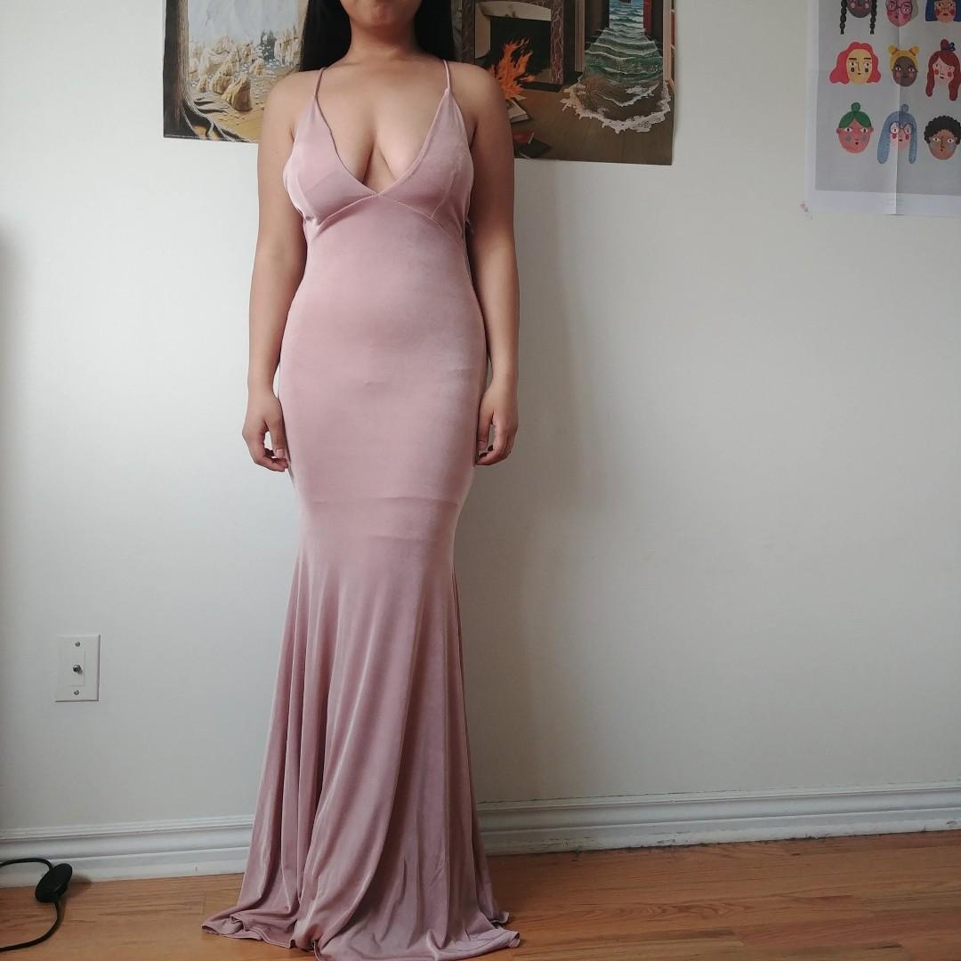 Muted pink shop dress