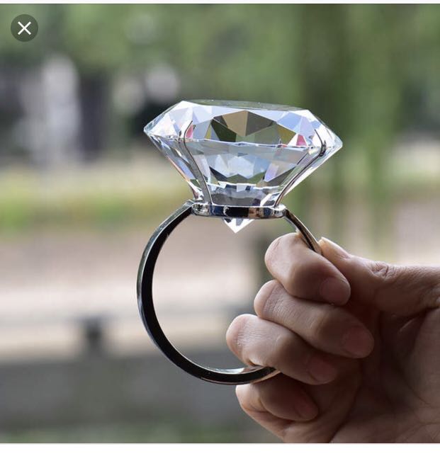 Giant diamond ring online
