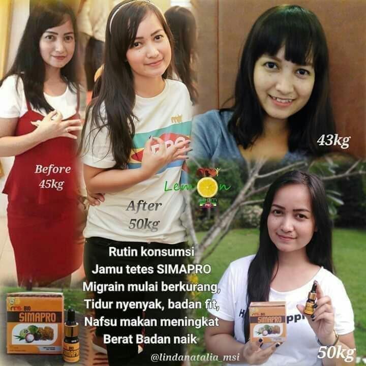 Biosimapro Jamu Tetes Menambah Berat Badan Kesehatan Kecantikan Parfum Kuku Lainnya Di Carousell