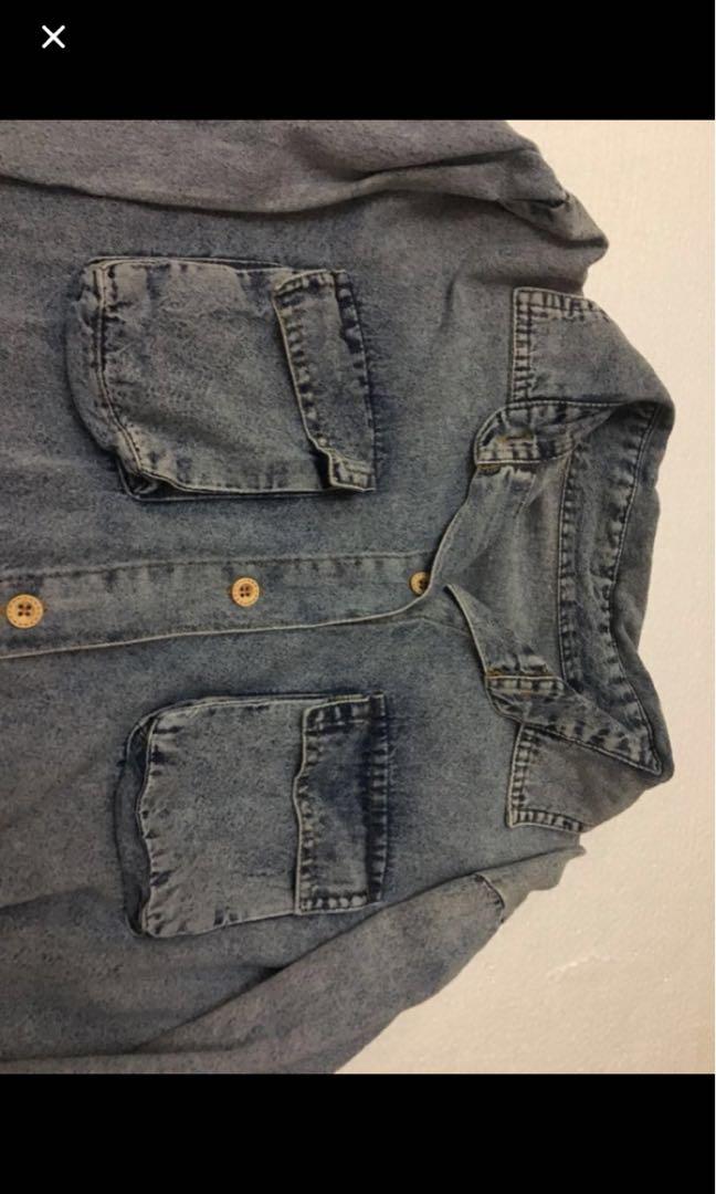 Blue Denim Jacket Jeans with Skirt 