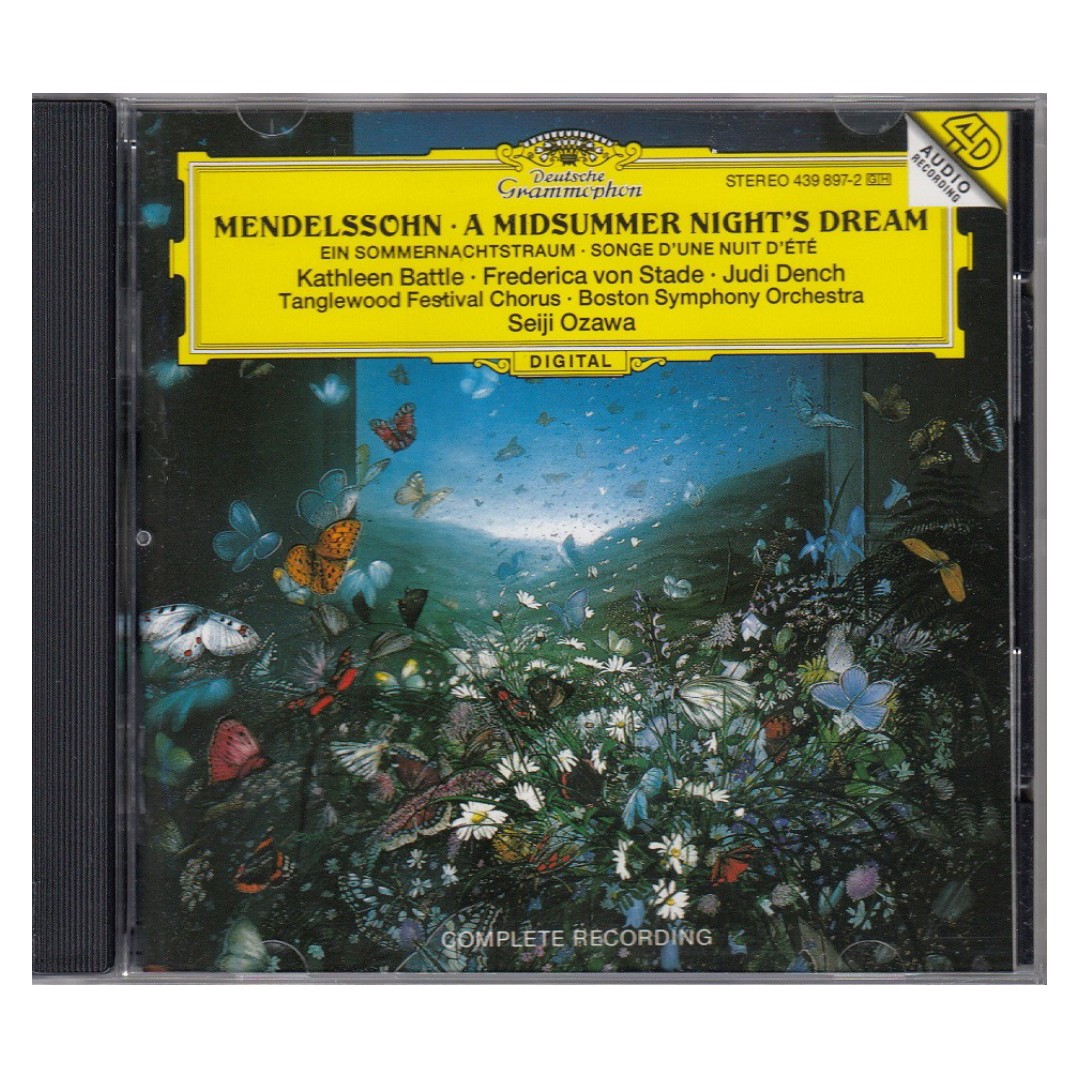 boston symphony orchestra seiji ozawa mendelssohn a midsummer night s dream 1994 cd hobbies toys music media cds dvds on carousell