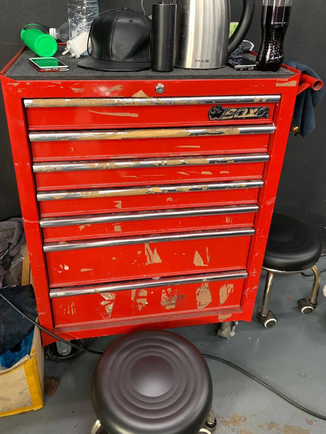 Boxo 7 Drawer Tool Chest Roller Cabinet Car Accessories Accessories On Carousell