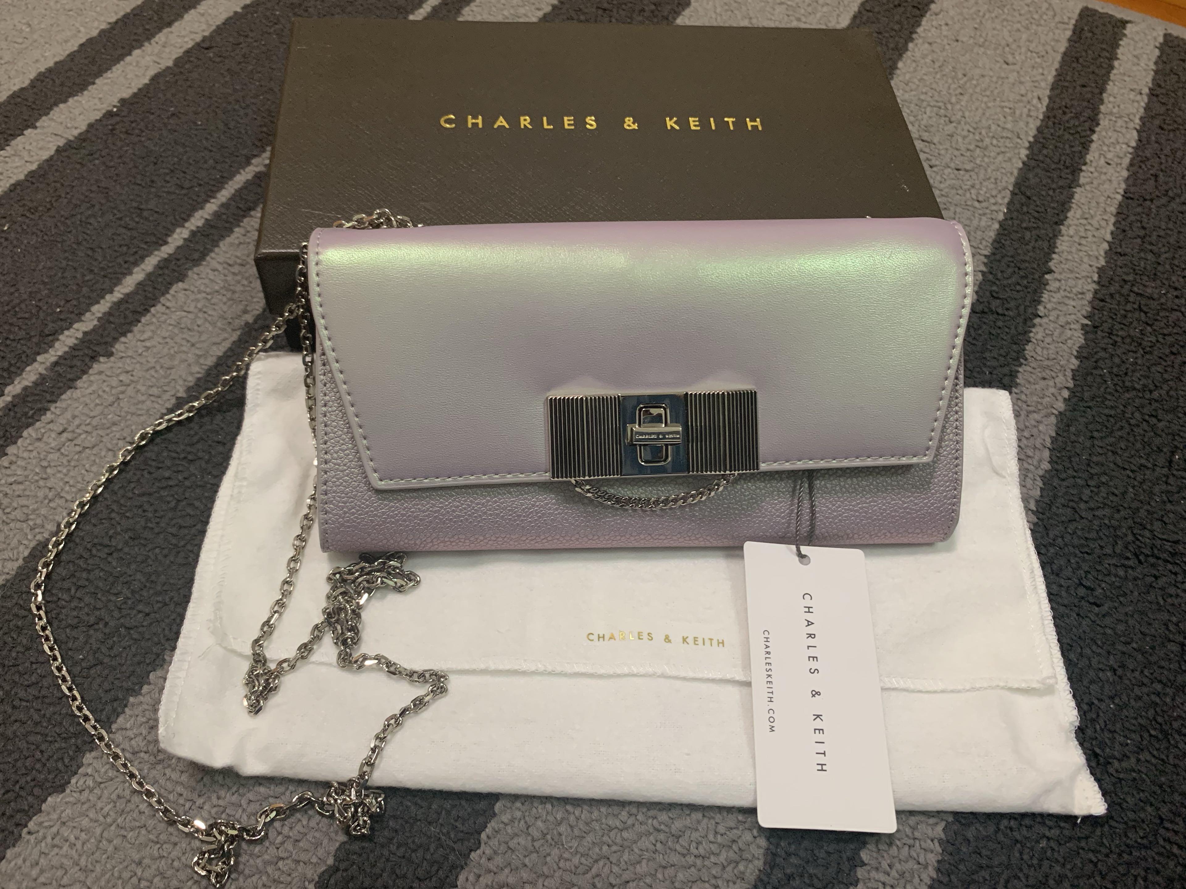 Brand New Charles Keith Turn Lock Wallet Women S Fashion Bags Wallets Wallets On Carousell