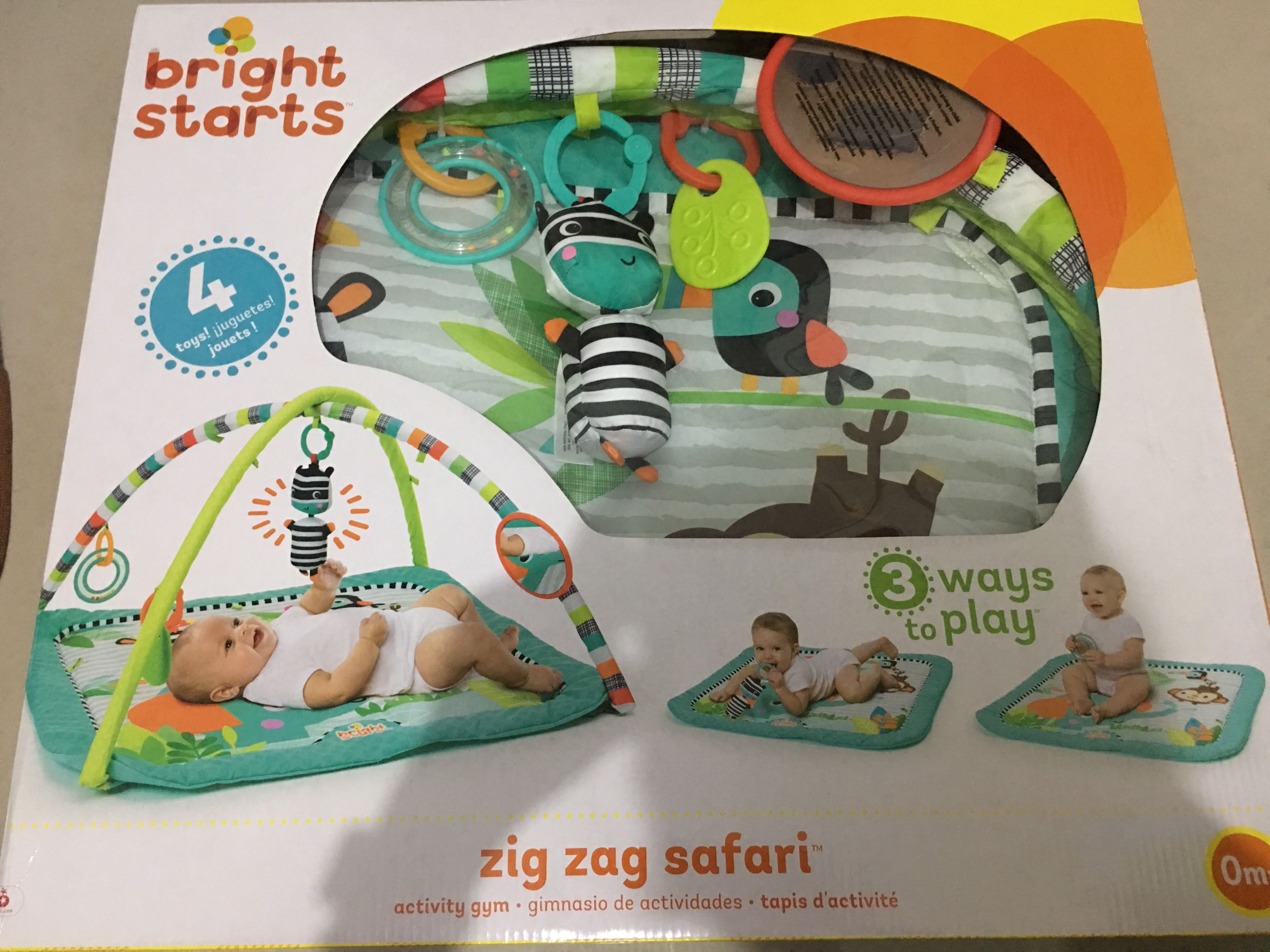 bright starts zig zag safari activity gym
