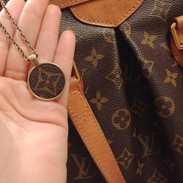 Personalized Louis Vuitton Choker made by Authentic LV Canvas