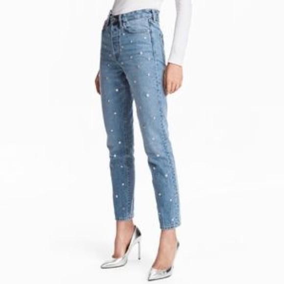 Celana high waist h&m Clearance