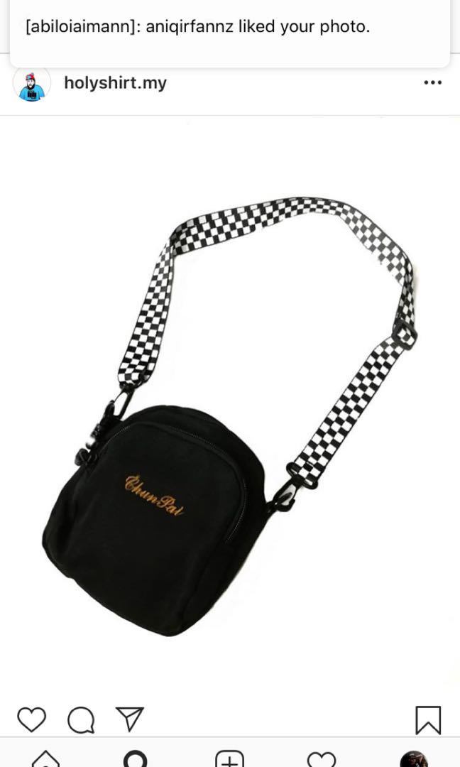 Checker Sling Bag, Luxury, Bags & Wallets on Carousell