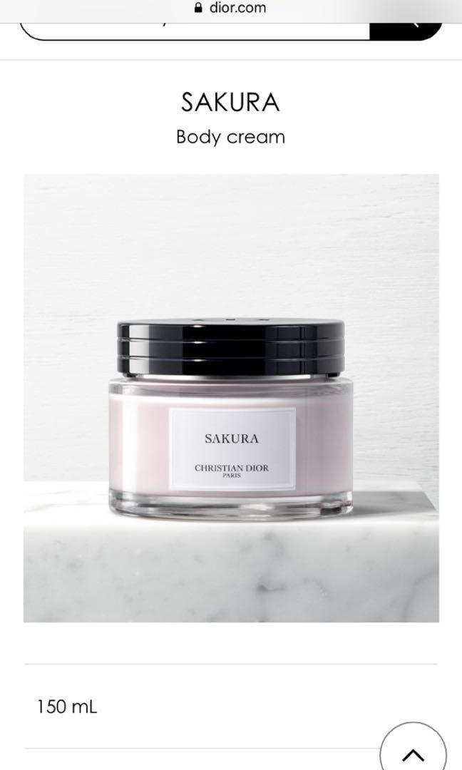 Dior sakura body online cream