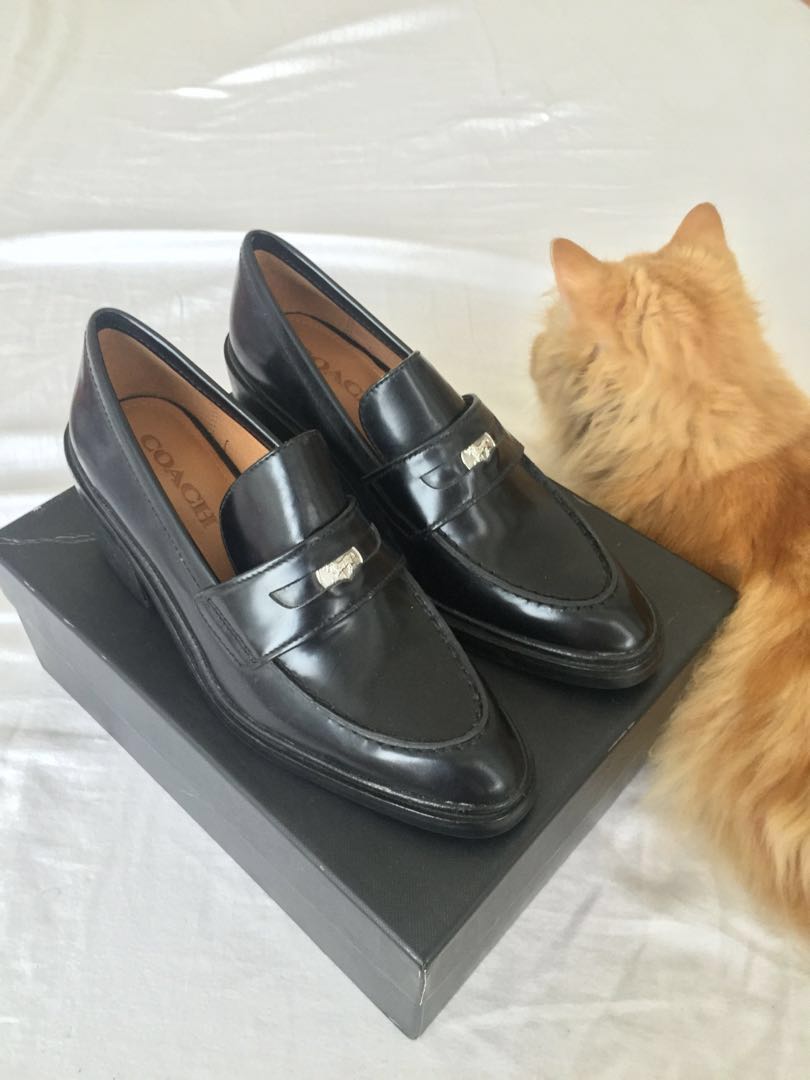 Coach Penny Loafers, Women's Fashion, Footwear, Loafers on Carousell