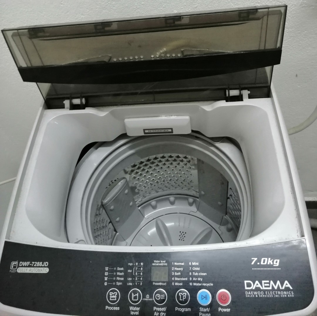 DAEWOO Washing Machine 7kg, TV & Home Appliances, Washing Machines and