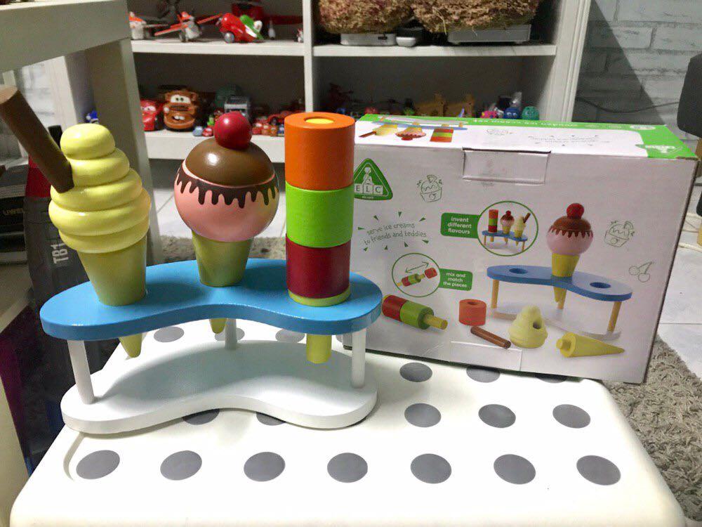 Elc wooden ice cream outlet set