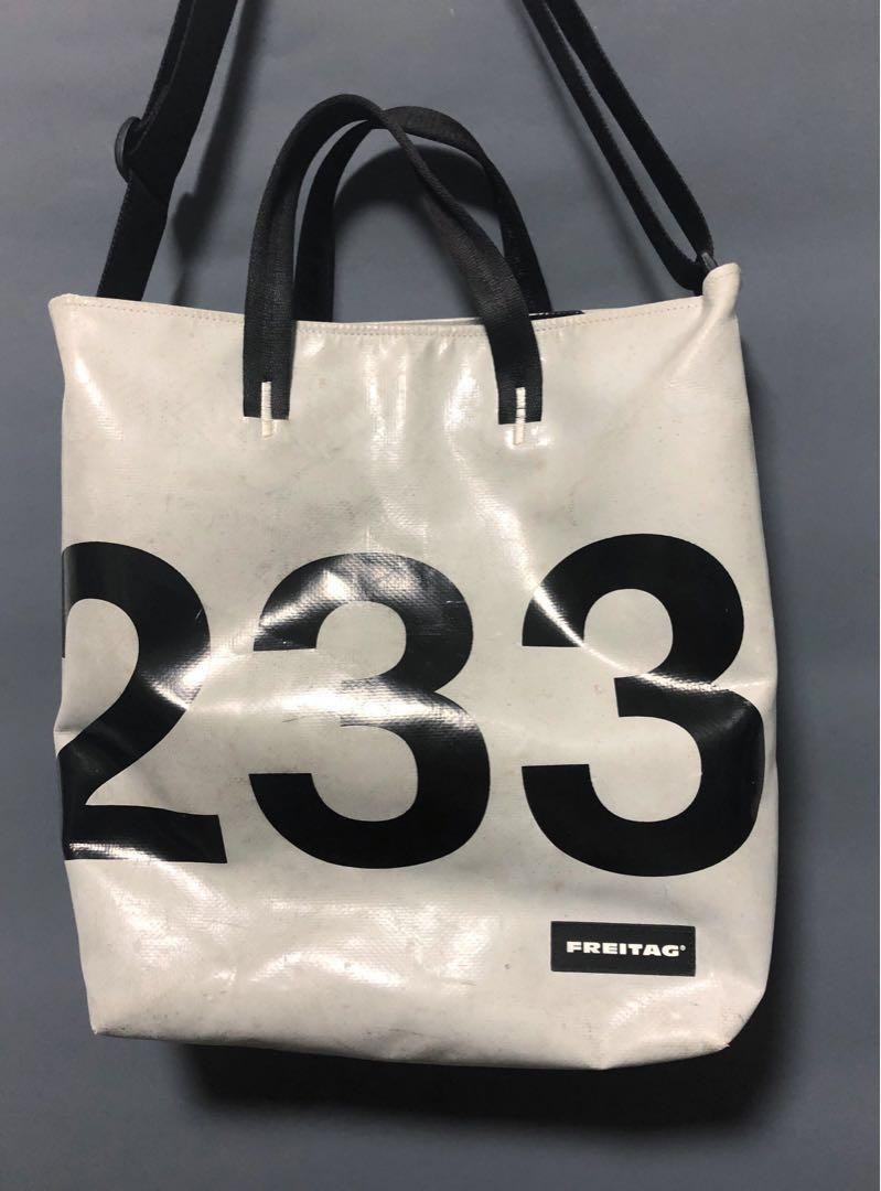 Freitag Bob Tote Bag In Grey And Black Men S Fashion Bags