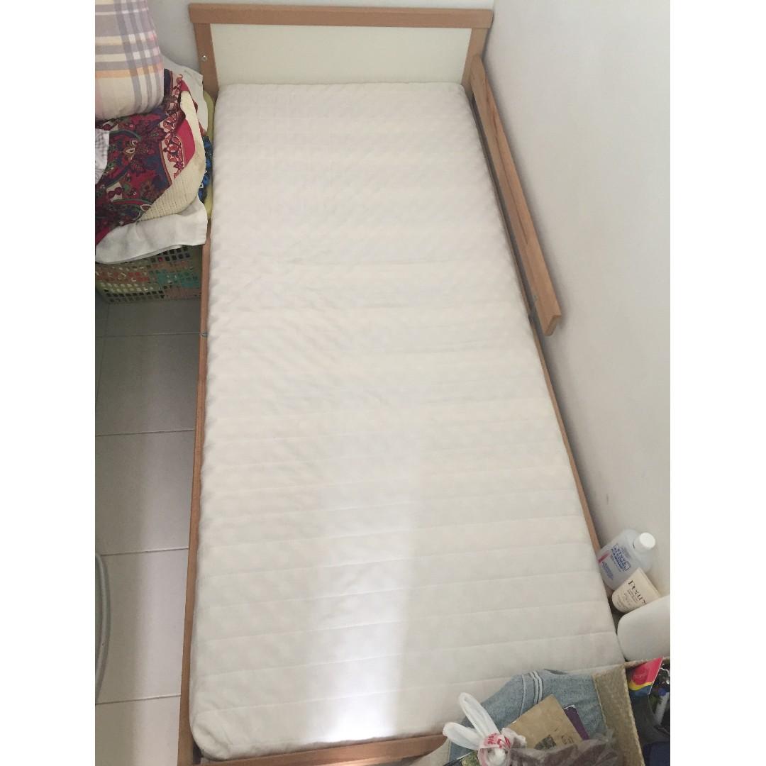 Great Sale Ikea Junior Single Bed Foam Mattress Furniture
