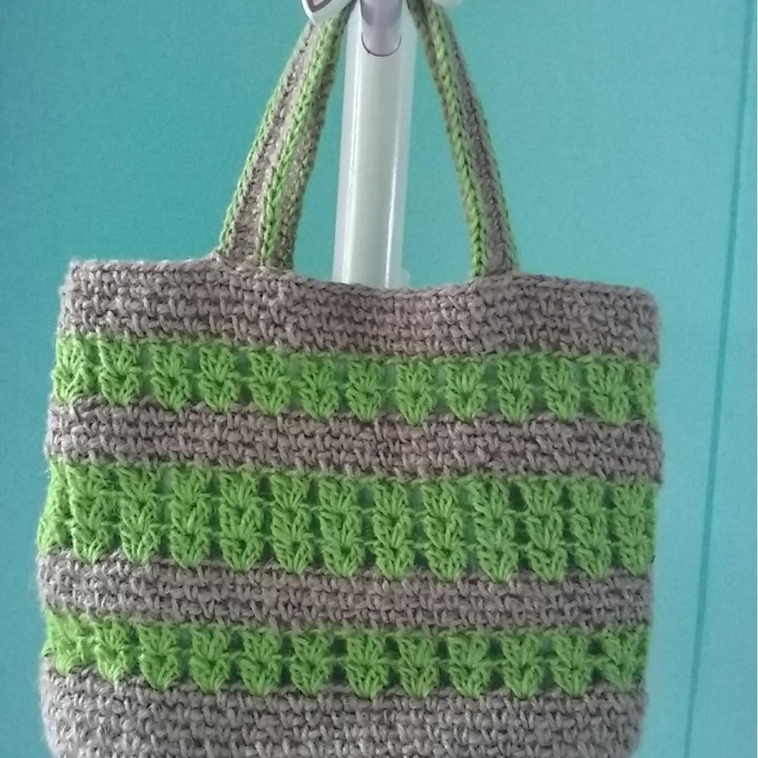 crochet jute bag