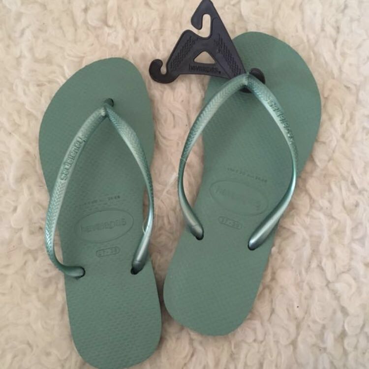 Havaianas Slim in Green Tea, Women's 