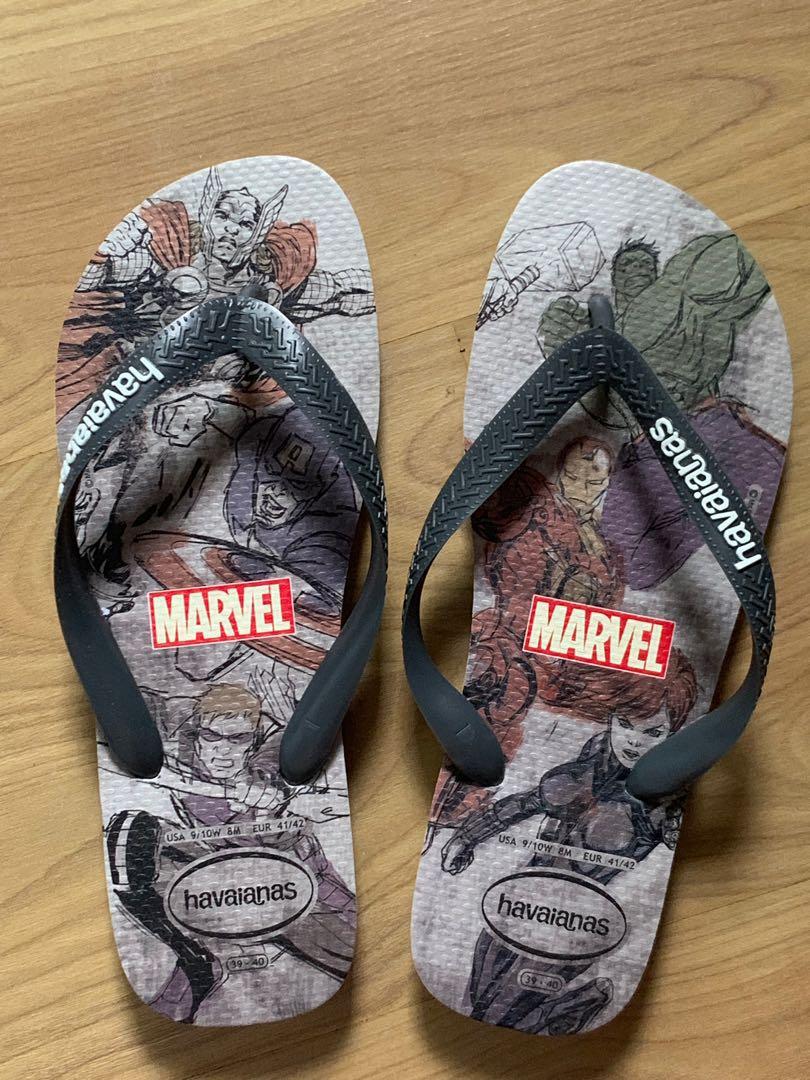 avengers slippers mens