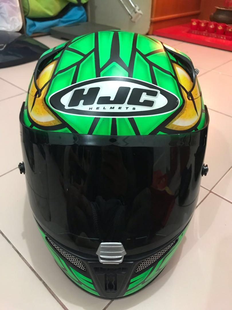 Hjc rpha 10 green mamba sales