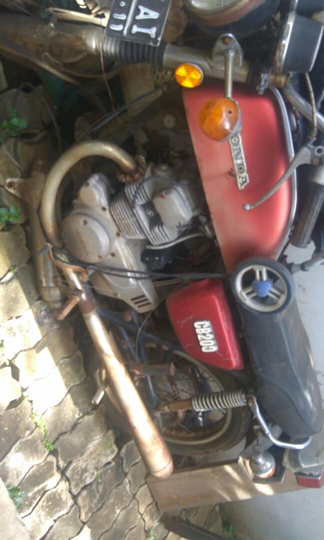 Honda cb 200 full paper dinamo stater nyala Motor di Carousell