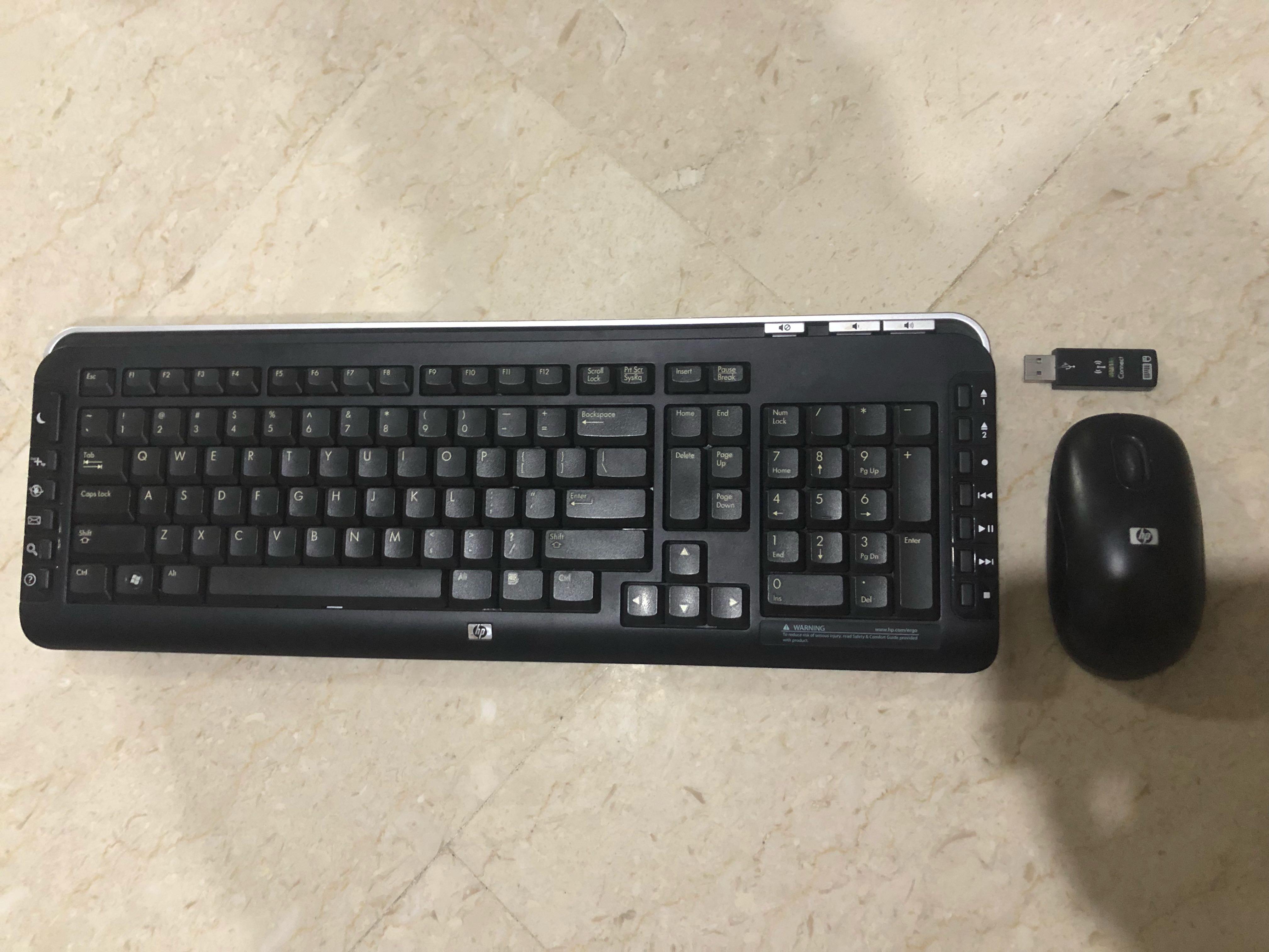 HP Wireless Keyboard and Mouse Combo (USB connector), Computers & Tech