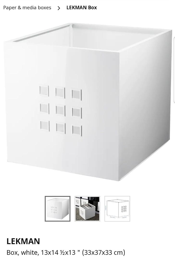 Ikea Kallax Lekman boxes, Furniture & Home Living, Home Improvement