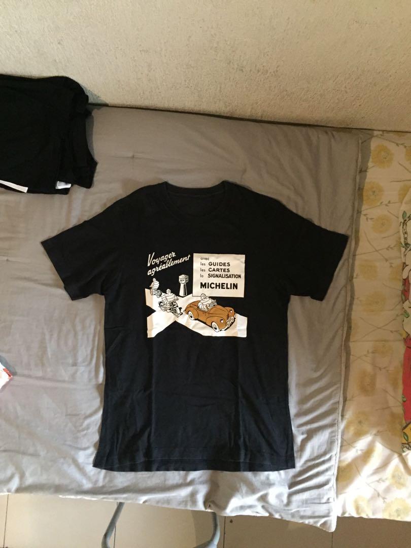 Kaos Uniqlo Michelin Men S Fashion Men S Clothes Tops On Carousell