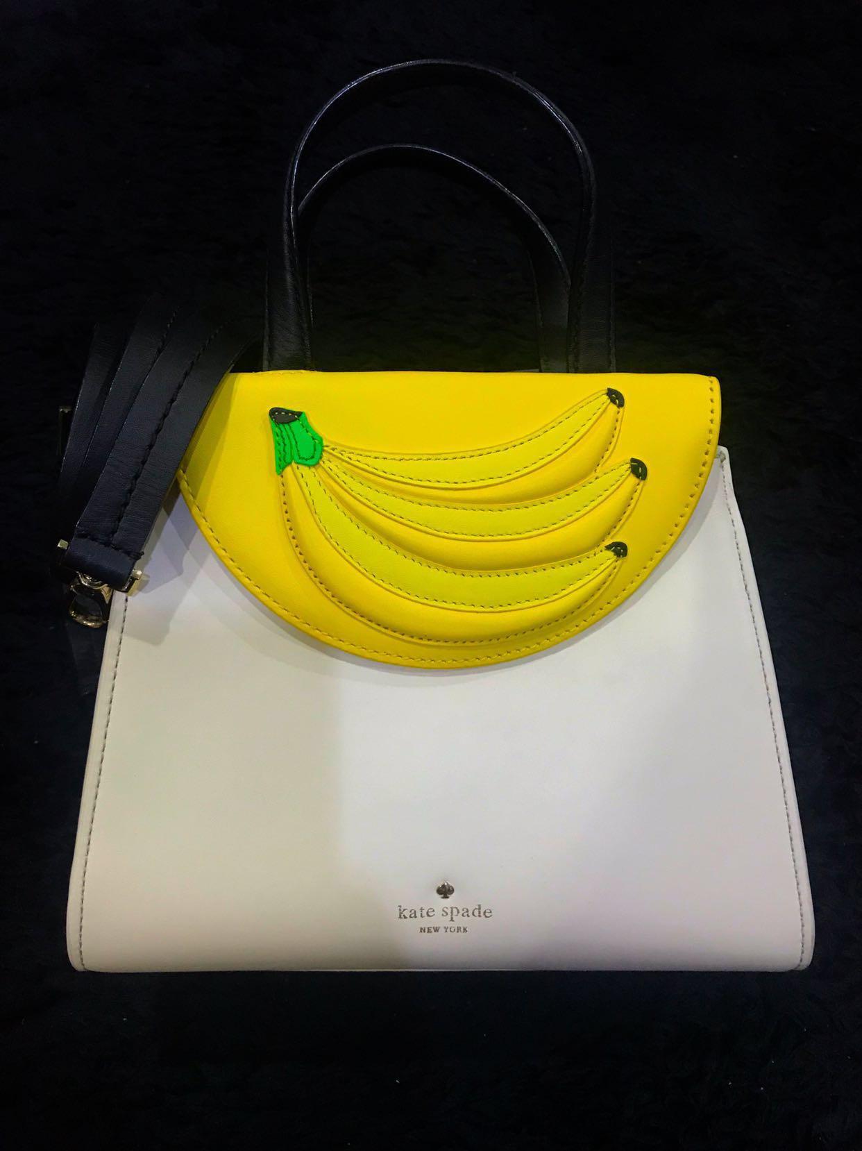 Kate Spade Adrien Banana Satchel🍌, Women's Fashion, Bags & Wallets, Purses  & Pouches on Carousell