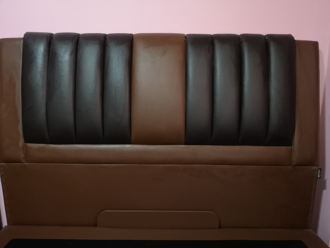 King Koil bed with storage plus mattress, Furniture & Home Living