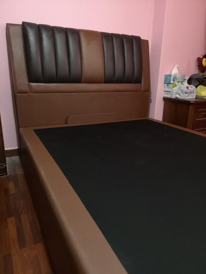 King Koil bed with storage plus mattress, Furniture & Home Living