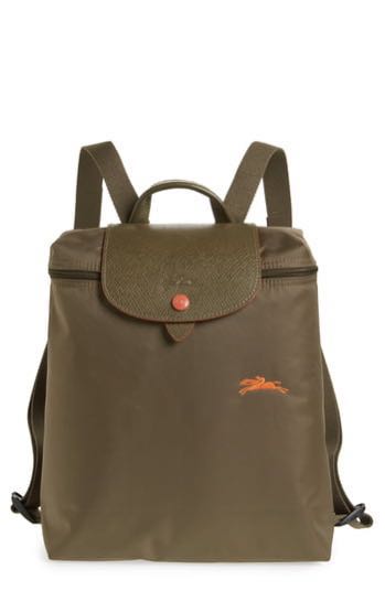 longchamp backpack khaki