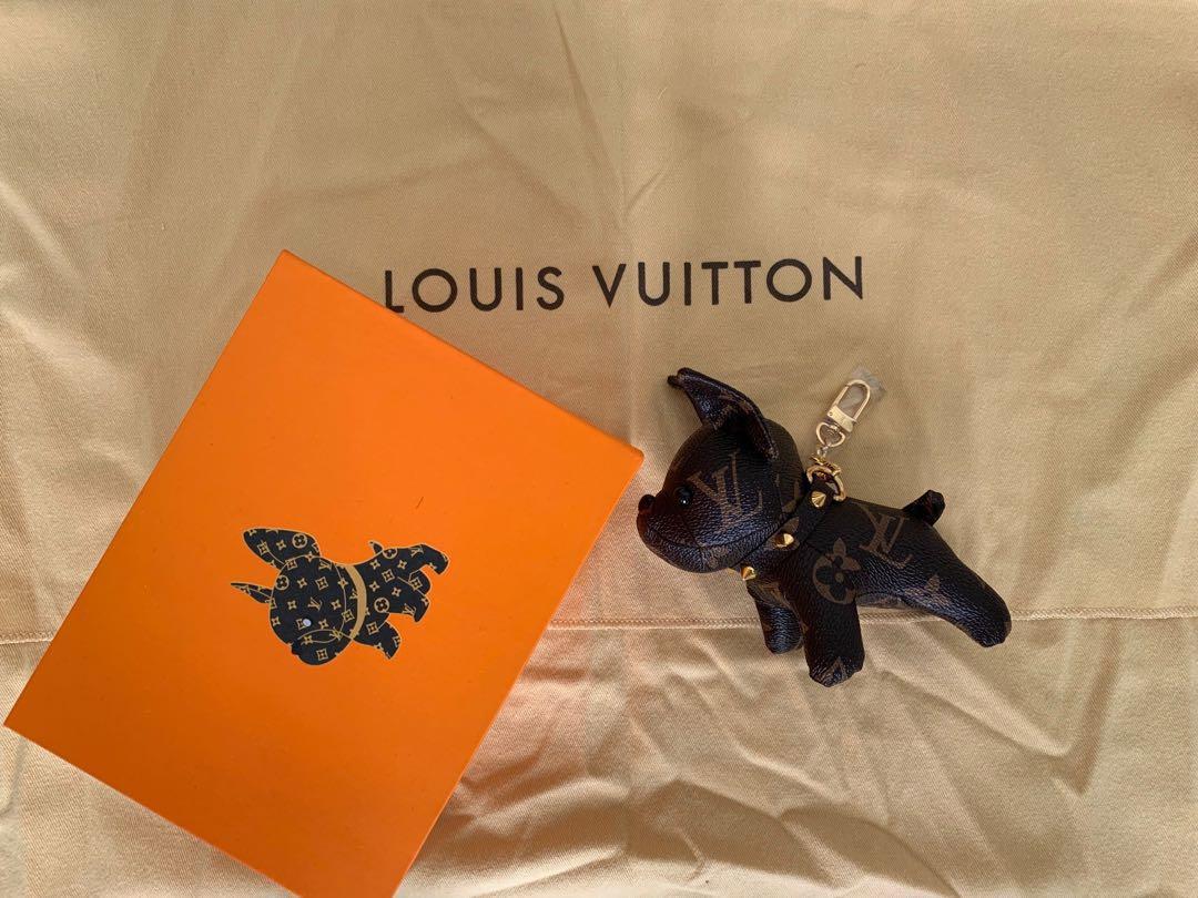 LV dog keychain super cute as gift, Women's Fashion, Watches & Accessories,  Other Accessories on Carousell