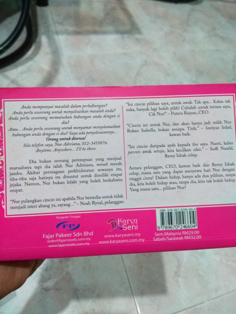 Malay Novel Isteri Untuk Disewa Books Stationery Fiction On Carousell