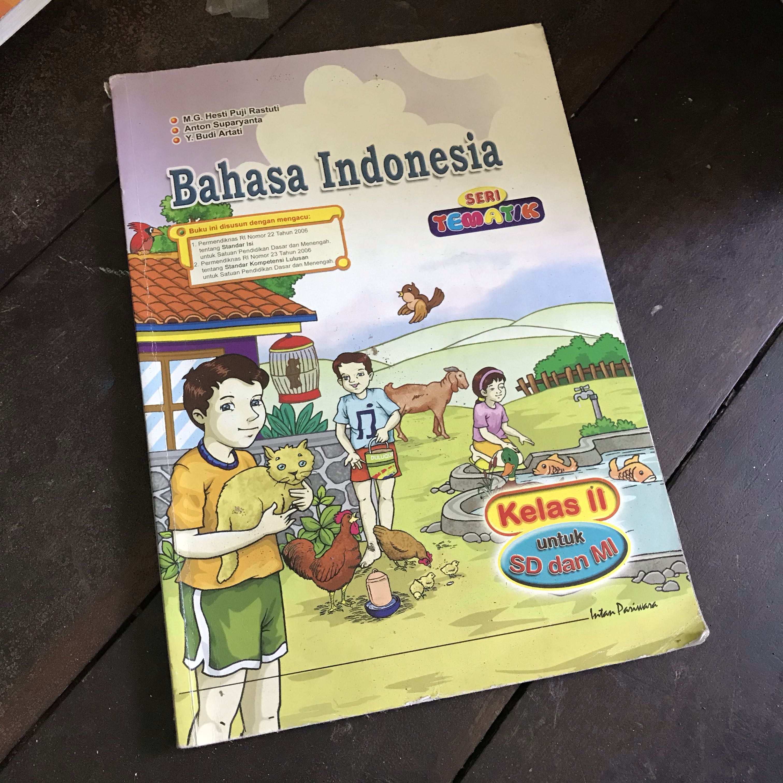 Mauvivo Buku Bahasa Indonesia Tematik SD Kelas 2 Books & Stationery Textbooks on Carousell