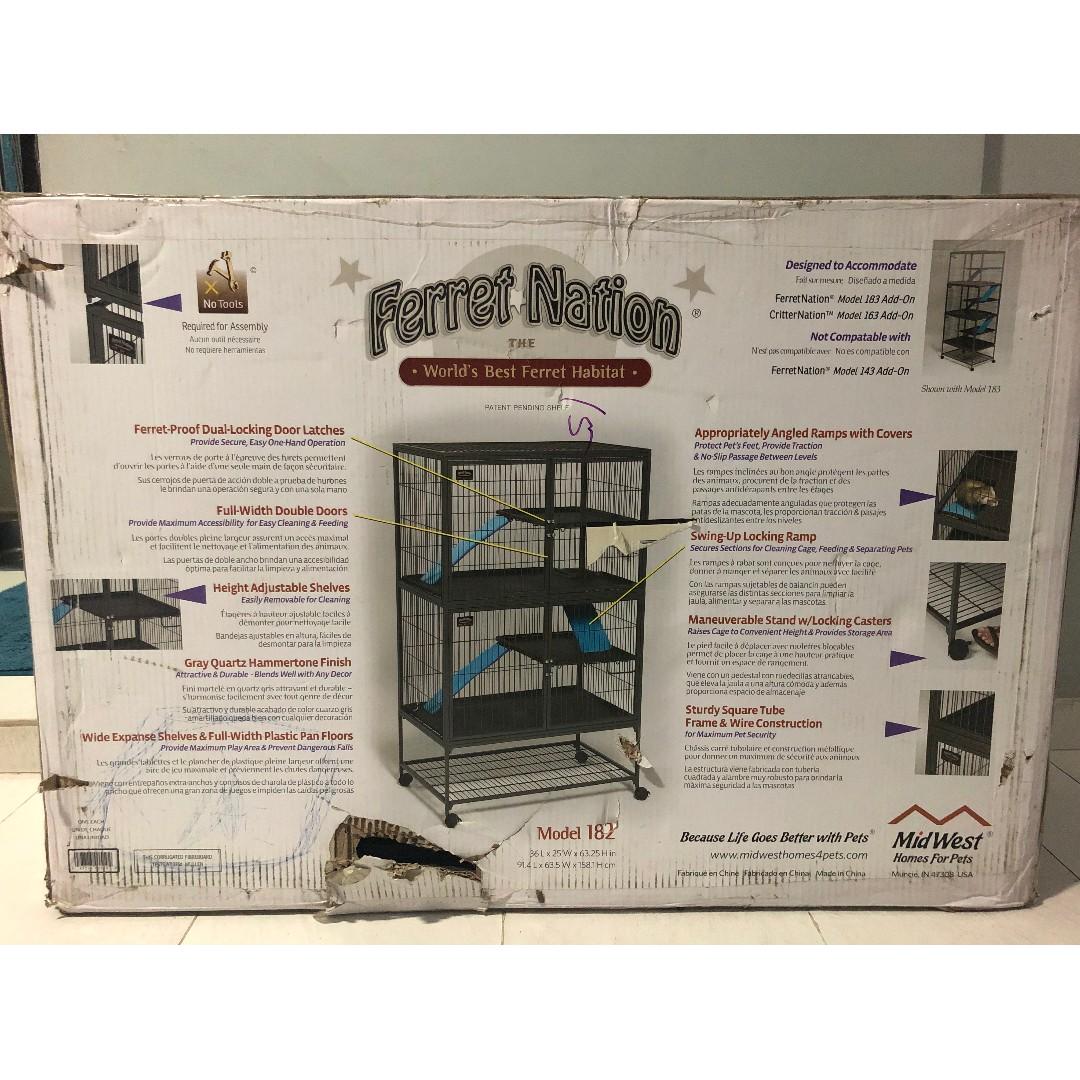 Ferret Nation Dimensions – Cage Midwest Ferret – DSENY